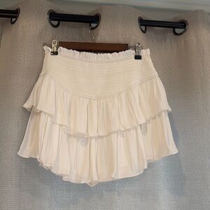 White Ruffled Skirt